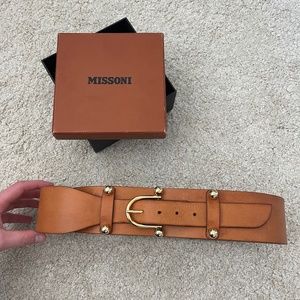 Missoni Leather Waist Belt
